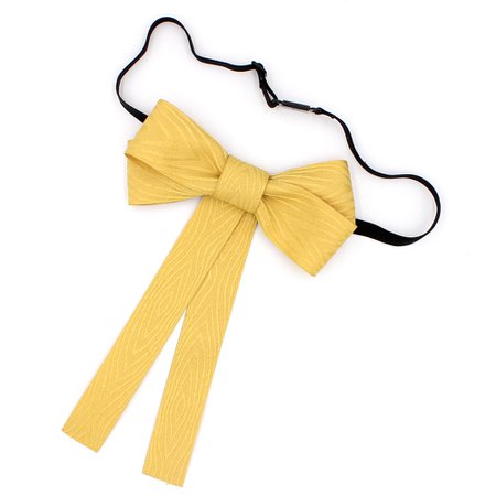 yellow bow ribbon tie unform