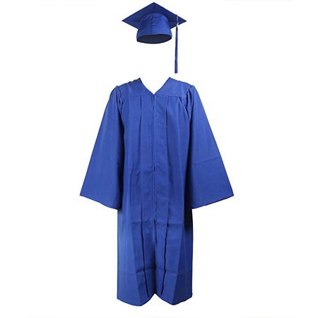 Amazon.com: RobeStore Unisex Adult's Matte Graduation Gown Cap Tassel Set No Charm High School College Ceremony: Clothing