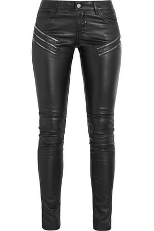 Saint Laurent Leather skinny pants