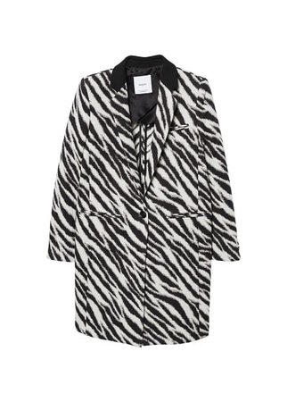 MANGO Zebra printed coat