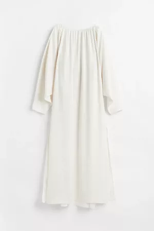 Voluminous Satin Dress - White - Ladies | H&M CA