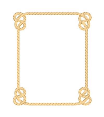 Free Vector | Free vector rope frame isolated