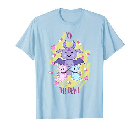 Amazon.com: Yami Kawaii Devil Tarot Card T-Shirt: Clothing