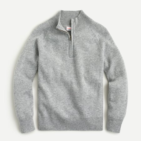J.Crew: Boys' Cashmere Half-zip Sweater