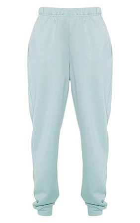 Light Mint Casual Joggers | Trousers | PrettyLittleThing