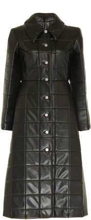 Miss Roboto Quilted Faux Leather Coat