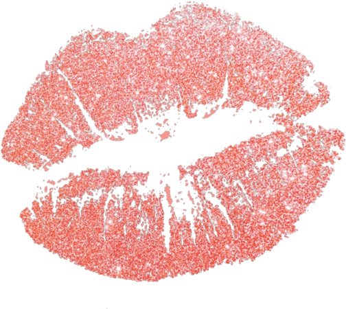 Glitter lips kiss PNG