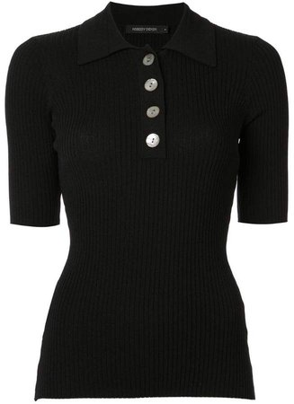 Chelsea ribbed polo top