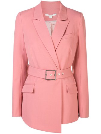 Pink Jonathan Simkhai Asymmetrical Suiting Jacket | Farfetch.com