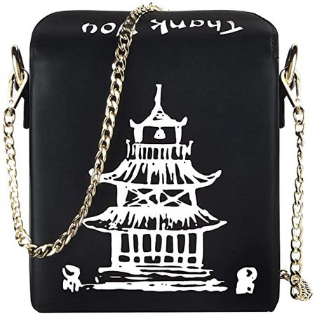 Bewaltz Fun Shape Purse Handbag, Statement Chinese Takeout Box To-Go Dine  Out Red White: Handbags: Amazon.com