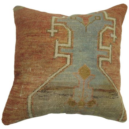 Turkish Oushak Rug Pillow For Sale at 1stdibs