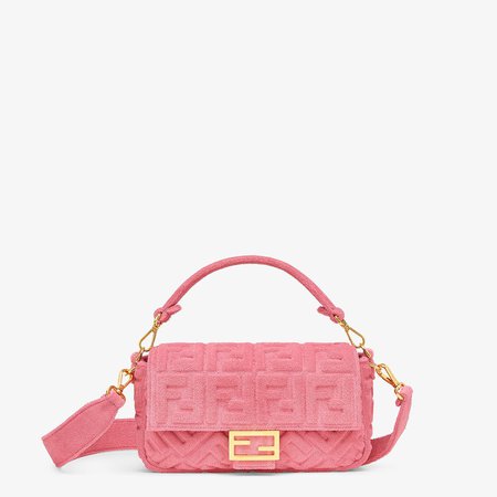 Pink terrycloth bag - BAGUETTE | Fendi