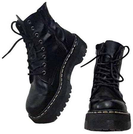 Black Combat Boots (png)