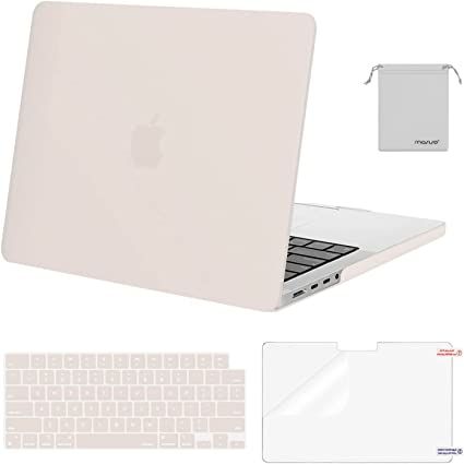 MOSISO Compatible with MacBook Pro 14 inch Case 2023 2022 2021 Release M2 A2779 A2442 M1 Pro/Max Chip with Touch ID, Plastic Hard Shell Case&Keyboard Cover&Screen Protector&Storage Bag, Rock Gray : Electronics