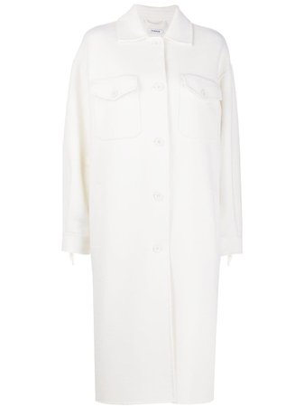 Shop P.A.R.O.S.H. fringe detail overcoat with Express Delivery - FARFETCH