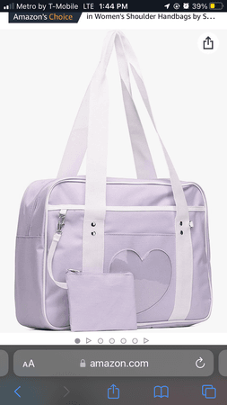 purple school shoulder bag