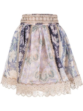 ZIMMERMANN Celestial Panelled Skirt - Farfetch