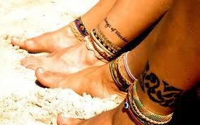stacked anklet - Google Search