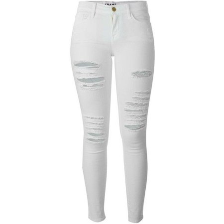 ripped white jeans polyvore - Pesquisa Google