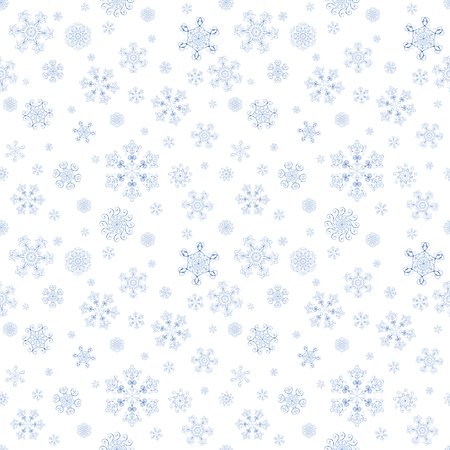 Abstract Winter Seamless Pattern With Silver Snowflakes On White.. Stock Photo, Picture And Royalty Free Image. Image 89599297.