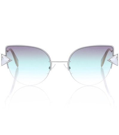 Rainbow cat-eye sunglasses