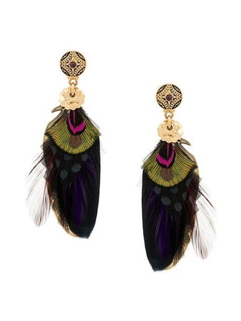 Gas Bijoux Sao feather earrings