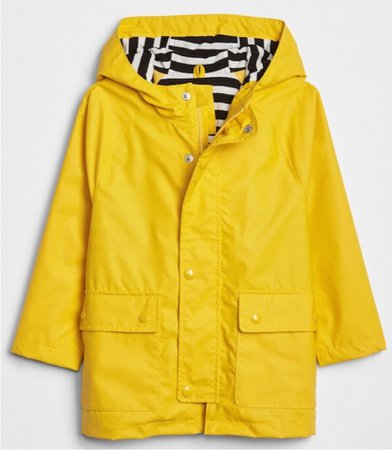 gap toddler yellow rain coat