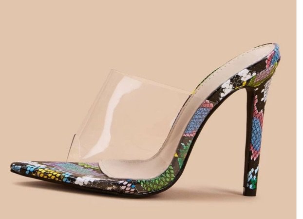 multi color snake heel-Shien