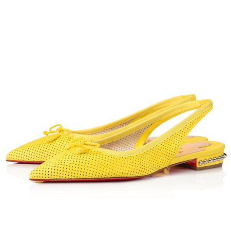 HALL SLING YELLOW SUEDE - Shoes - Christian Louboutin