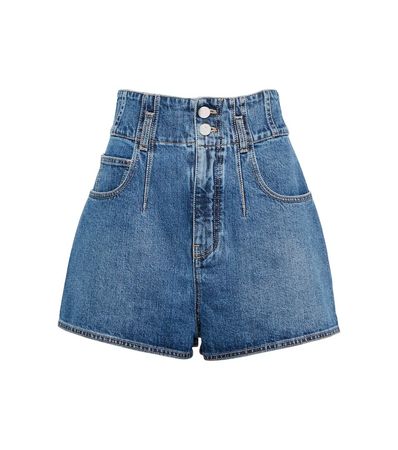 ALAÏA
High-rise denim shorts