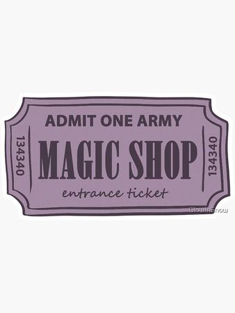 magic shop ticket