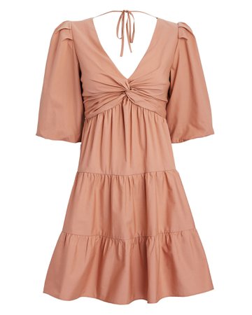 INTERMIX Kimberly Puff Sleeve Cotton Mini Dress | INTERMIX®