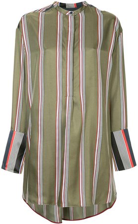 striped loose blouse