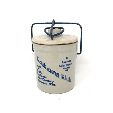 1930's Kaukauna Klub Butter Crock Vintage Stoneware | Etsy