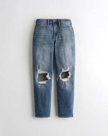 Curvy Vintage Stretch Ultra High-Rise Mom Jeans