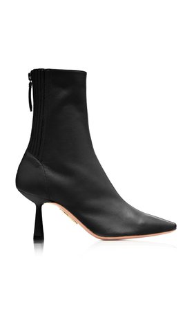 Curzon Leather Ankle Boots by Aquazzura | Moda Operandi