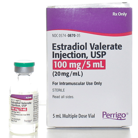 Rx Item-Estradiol Valerate 20Mg/Ml Vial 5Ml By Perrigo Pharma(Delestrogen)
