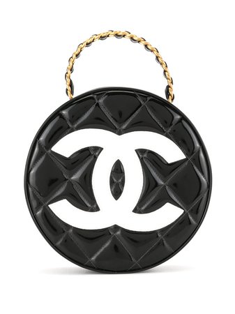 Chanel Pre-Owned 1995 Chain Vanity Round Handbag - Farfetch