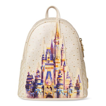 Cinderella Castle Loungefly Mini Backpack – Walt Disney World 50th Anniversary | shopDisney