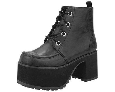 TUK-A8663L Distressed Ankle Nosebleed Boots