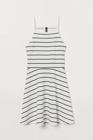 Short Jersey Dress - White