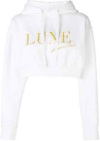 Luxe Signature cropped hoodie