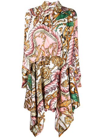 Moschino handkerchief-hem Printed Dress - Farfetch