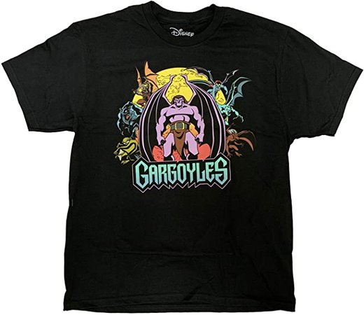 Amazon.com: Disney Gargoyles Group Officially Licensed Adult T-Shirt Black: Clothing