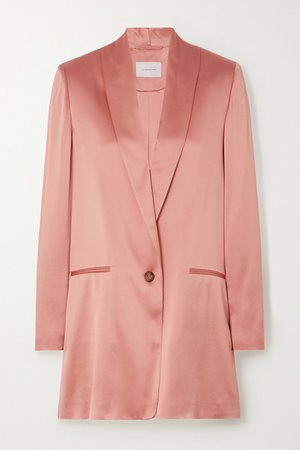 La Collection | Amandine silk-satin blazer | NET-A-PORTER.COM
