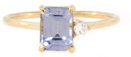 Lavender Gold Diamond Ring