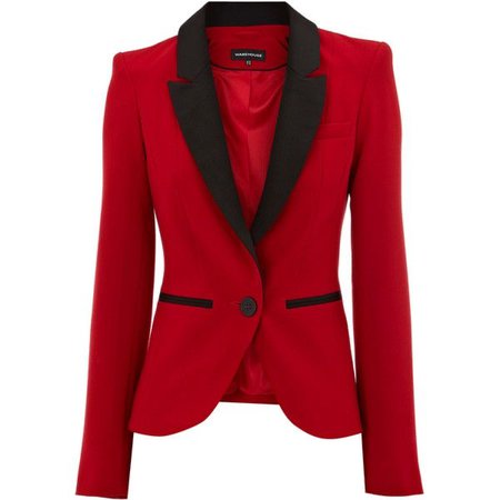 red and black blazer