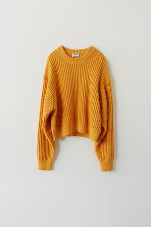 Acne Studios - Ribbed sweater Mandarin orange