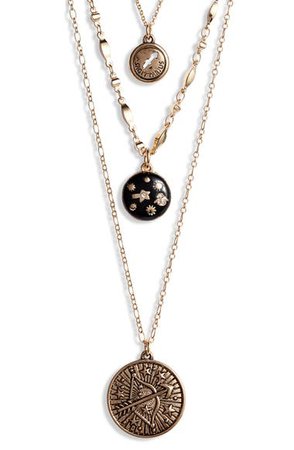 Knotty Sagittarius Astrological Charm Layered Necklace | Nordstrom