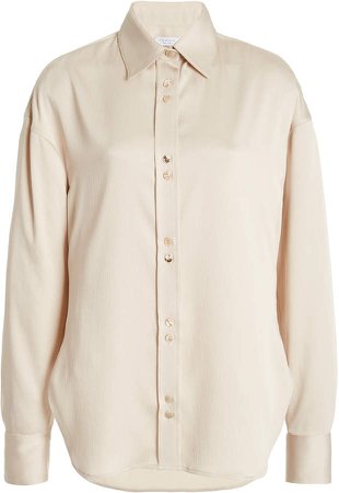 Deveaux June Oversized Button-Front Shirt